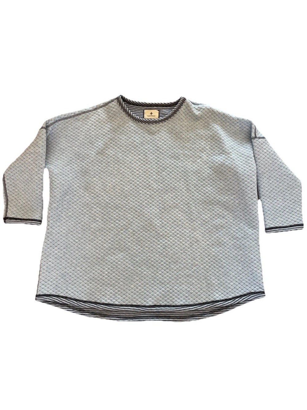Tuckernuck Reversible Heathered Blue Ally Swing Crewneck Sporty Sweatshirt M/L